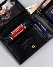 Peterson Velika, usnjena moška denarnica na zaponko