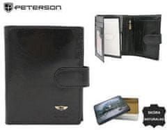 Peterson Usnjena moška denarnica z zaponko