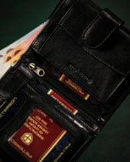 Peterson Velika, usnjena moška denarnica z zapiranjem na gumb