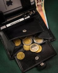 Rovicky Darilni set: elegantna usnjena moška denarnica in obesek za ključe