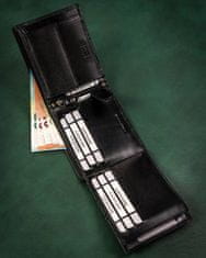 Rovicky Darilni set: moška usnjena denarnica in obesek za ključe