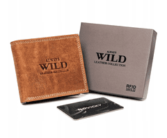 Always Wild Moška usnjena denarnica brez zaponke