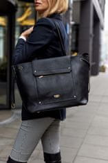 Peterson Velika, klasična ženska nakupovalna torba iz ekološkega usnja