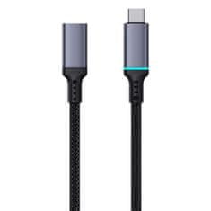 BASEUS Kabelski podaljšek USB-C 10Gbps 0,5 m črn