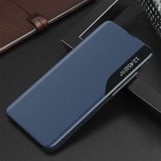 HURTEL Ohišje za Samsung S24 Ultra s prevleko in stojalom Eco Leather View Case blue