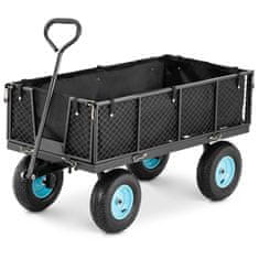 Hillvert Zložljivi vrtni voziček s ponjavo za prevoz zemlje in gnojil do 550 kg