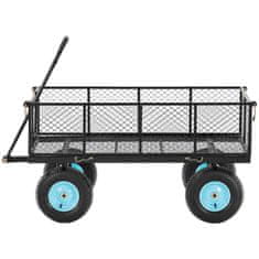 Hillvert Zložljivi vrtni voziček s ponjavo za prevoz zemlje in gnojil do 550 kg