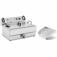 Royal Catering Friteza za ribje krofe z odcejalnikom 3000 W 16 l 230 V