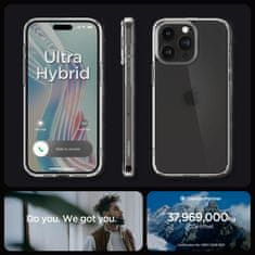 Spigen Ultra hibridni etui za iPhone 15 Pro Max prozoren