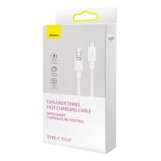 BASEUS Opleten kabel za iPhone Explorer Series USB-C - Lightning 20W 2m bel