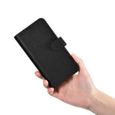 iCARER Usnjeno denarnico ohišje za Samsung Galaxy S23 Wallet Case black