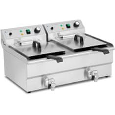 Royal Catering Dvojni cvrtnik 2 x 16 l 6000 W