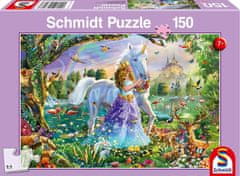 Schmidt Puzzle Princesa z enorožcem 150 kosov