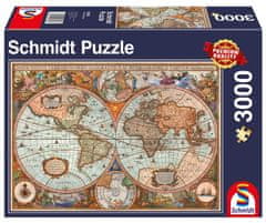 Schmidt Puzzle Zgodovinski zemljevid sveta 3000 kosov