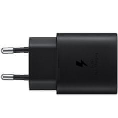 Samsung SFC 3.0 25W 3A USB-C hitri polnilec črne barve