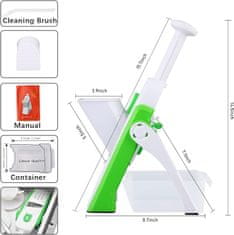 HOME & MARKER® Večnamenski Rezalnik in Sekljalnik za Zelenjavo in Sadje (Rezalnik + 2 nastavka) | SLICEWISE