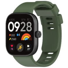 BStrap Silicone pašček za Xiaomi Redmi Watch 4, dark green