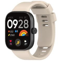 BStrap Silicone pašček za Xiaomi Redmi Watch 4, beige