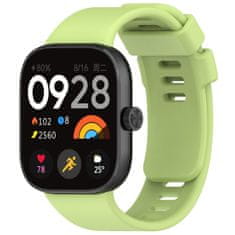 BStrap Silicone pašček za Xiaomi Redmi Watch 4, lime