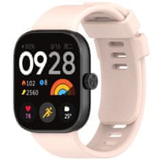 BStrap Silicone pašček za Xiaomi Redmi Watch 4, sand pink