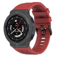 BStrap Silicone pašček za Xiaomi Amazfit Active Edge, red