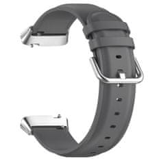 BStrap Leather pašček za Xiaomi Redmi Watch 3 Active / Lite, gray