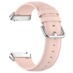 BStrap Leather pašček za Xiaomi Redmi Watch 3 Active / Lite, sand pink