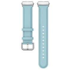 BStrap Leather pašček za Xiaomi Redmi Watch 3 Active / Lite, light blue