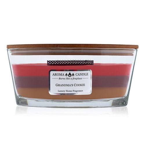 Svíčka Tricolor Aroma Candle, Babiččiny sušenky, 453 g