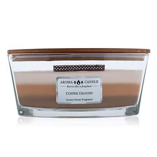 Svíčka Tricolor Aroma Candle, Mletá káva, 453 g