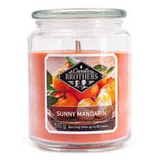 Svíčka ve skleněné dóze Candle Brothers, Slunečná mandarinka, 510 g