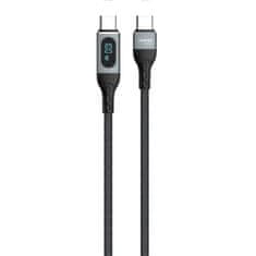 DUDAO Opleten kabel USB-C za hitro polnjenje PD 100W 1m črn