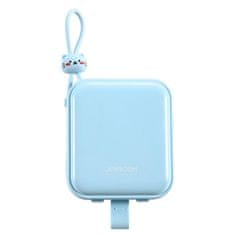 Joyroom Napajalnik z zibelko, kablom USB-C in Iphone Lightning Cutie Series 10000mAh 22,5W, modri