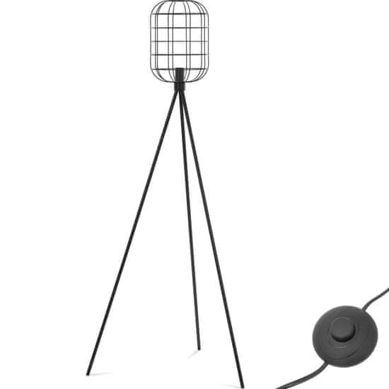 Noah Talna stoječa svetilka mrežasto senčilo E27 163 cm