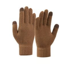 Noah Zimske rokavice na dotik za telefon 22x11cm unisex rjave barve