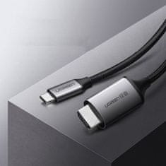 Noah Adapterski kabel HDMI - USB-C 4K 60Hz 1,5 m črna/siva