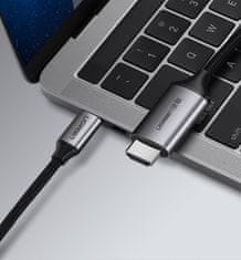 Noah Adapterski kabel HDMI - USB-C 4K 60Hz 1,5 m črna/siva