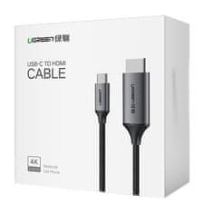 Noah Adapterski kabel HDMI - USB-C 4K 60Hz 1,5 m črna/siva