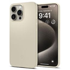 Spigen Zaščitni ovitek za iPhone 15 Pro Max Thin Fit beige