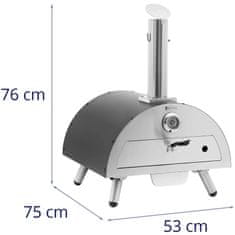 Royal Catering Domača pečica za pico na drva, nastavljiva 33 cm dia 190C