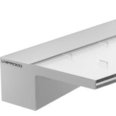 Uniprodo Slap izliv stenska kaskada za vrtni ribnik LED 60 cm iztok 135 mm