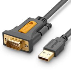 Noah Adapterski kabel USB-A - DB9 RS-232 1,5 m sive barve