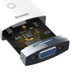 BASEUS Adapter HDMI na VGA + minijack 3,5 mm napajanje microUSB Lite Series bela