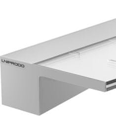 Uniprodo Slap izliv stenska kaskada za vrtni ribnik LED 90 cm iztok 135 mm