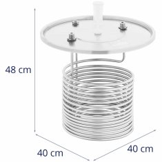 Royal Catering Potopni hladilnik za fermentatorje pivske pivine 15 tuljave 60-70 l