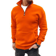 Dstreet Moška majica s kapuco oranžna bx5669 L
