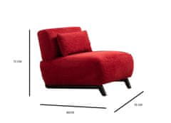 Atelier Del Sofa Krilni stol, Mokka Red - Wing