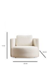 Atelier Del Sofa Krilni stol, Asos Cream - Wing