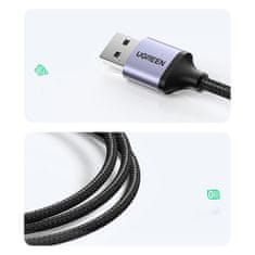 Ugreen Večnamenski HUB adapter razdelilnik USB 3.0 - 3x USB Ethernet RJ-45 USB-C PD siva