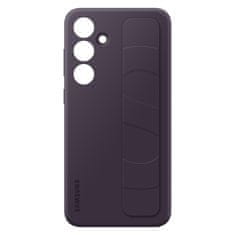 Samsung Originalni ovitek za Samsung Galaxy S24+ z držalom in stojalom Standing Grip Case dark purple